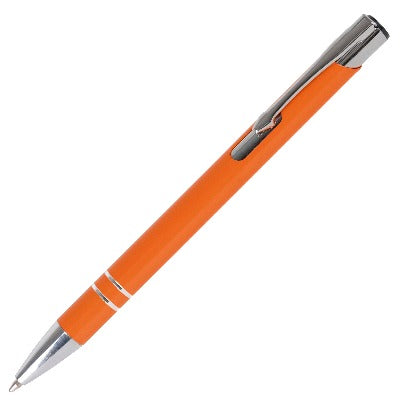 Branded Promotional BECK BALL PEN in Orange Pen From Concept Incentives.