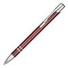 Branded Promotional BECK BALL PEN in Burgundy Pen From Concept Incentives.