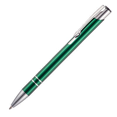 Branded Promotional BECK BALL PEN in Dark Green Pen From Concept Incentives.