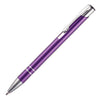 Branded Promotional BECK BALL PEN in Purple Pen From Concept Incentives.