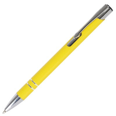 Branded Promotional BECK BALL PEN in Yellow Pen From Concept Incentives.