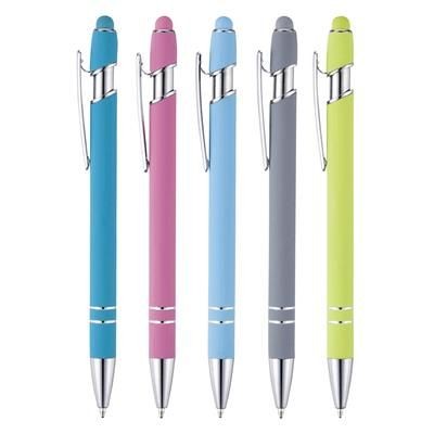 Branded Promotional NIMROD TROPICAL SOFT-FEEL BALL PEN Pen From Concept Incentives.