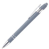 Branded Promotional NIMROD TROPICAL SOFT-FEEL BALL PEN in Grey Pen From Concept Incentives.