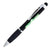 Branded Promotional SHANGHAI GLOW BALL PEN in Black and Green from Concept Incentives