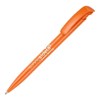 Branded Promotional KODA PLASTIC COLOUR BALL PEN in Orange Pen from Concept Incentives
