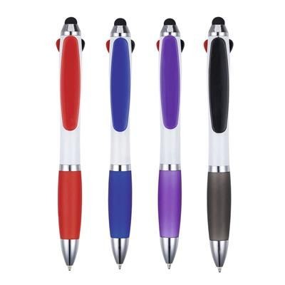 Branded Promotional SHANGHAI MULTI-INK STYLUS BALL PEN Pen From Concept Incentives.