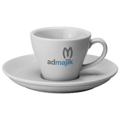 Branded Promotional TORINO PORCELAIN CUP & SAUCER Large Cup & Saucer Set From Concept Incentives.