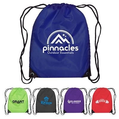 Branded Promotional BROADWAY DRAWSTRING BACKPACK RUCKSACK Bag From Concept Incentives.