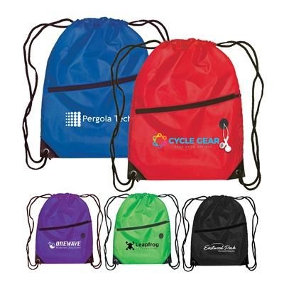 Branded Promotional BERLIN DRAWSTRING BACKPACK RUCKSACK Bag From Concept Incentives.