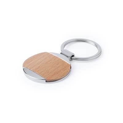 Branded Promotional FREDI WOOD KEYRING Keyring From Concept Incentives.