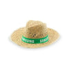 Branded Promotional LIN STRAW HAT Hat From Concept Incentives.