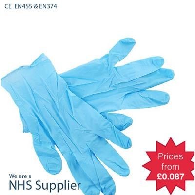 Branded Promotional NITRILE EXAMINATION GLOVES Gloves From Concept Incentives.