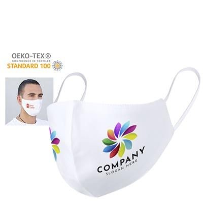 Branded Promotional REUSABLE SUBLIMATION FACE MASK Face Mask From Concept Incentives.