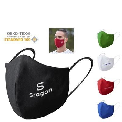 Branded Promotional REUSABLE FABRIC FACE MASK Face Mask From Concept Incentives.