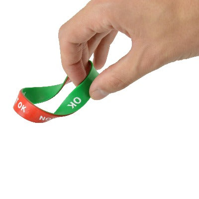 Branded Promotional DOUBLE SIDED WRIST BAND from Concept Incentives