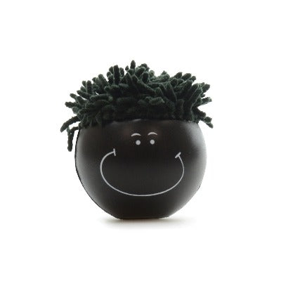 Branded Promotional MOPHEAD STRESS BALLS in Black Stress Item from Concept Incentives