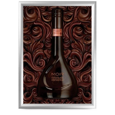 Branded Promotional A0 SNAP FRAME in Silver Picture Frame From Concept Incentives.