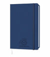 Branded Promotional FINEGRAIN A5 LINED NOTE BOOK in Blue Notebook from Concept Incentives