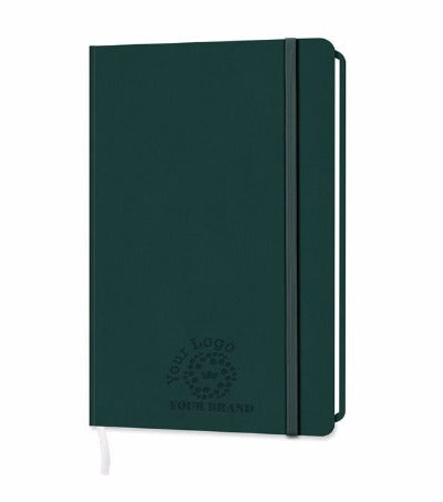 Branded Promotional FINEGRAIN A5 LINED NOTE BOOK in Green Notebook from Concept Incentives