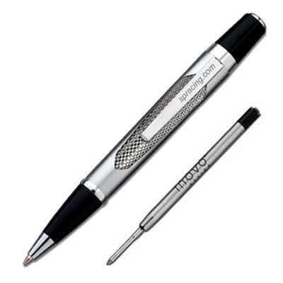 Branded Promotional INOVO DESIGN NEW SILVER SAKHIR METAL BALL PEN Pen From Concept Incentives.