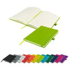 Branded Promotional WATSON A5 NOTE BOOK in Lime Green Notebook from Concept Incentives.