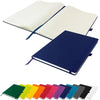 Branded Promotional DUNN A4 PU SOFT FEEL LINED NOTE BOOK in Blue Notebook from Concept Incentives
