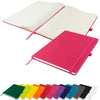 Branded Promotional DUNN A4 PU SOFT FEEL LINED NOTE BOOK in Pink Notebook from Concept Incentives
