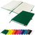 Branded Promotional DUNN A4 PU SOFT FEEL LINED NOTE BOOK in Green Notebook from Concept Incentives