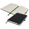 Branded Promotional DE NIRO A5 LINED SOFT TOUCH PU NOTE BOOK in Black Notebook from Concept Incentives