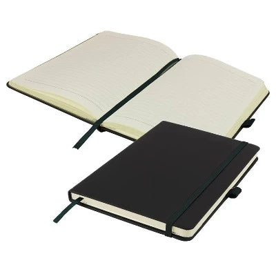 Branded Promotional DE NIRO A5 LINED SOFT TOUCH PU NOTE BOOK Notebook from Concept Incentives.