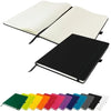 Branded Promotional DUNN A4 PU SOFT FEEL LINED NOTE BOOK in Black Notebook from Concept Incentives