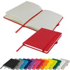 Branded Promotional DIMES A5 LINED SOFT TOUCH PU NOTE BOOK in Red Notebook from Concept Incentives