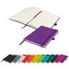 Branded Promotional WATSON A5 NOTE BOOK in Purple Notebook from Concept Incentives.