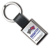 Branded Promotional I-ZU RECTANGULAR METAL KEYRING Keyring From Concept Incentives.