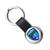 Branded Promotional I-ZU ROUND KEYRING Keyring From Concept Incentives.