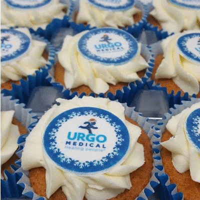 Branded Promotional FROSTED LOGO CUPCAKE LG TOPPER Cake From Concept Incentives.