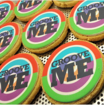 Branded Promotional LARGE 7CM LOGO BISCUIT Biscuit From Concept Incentives.