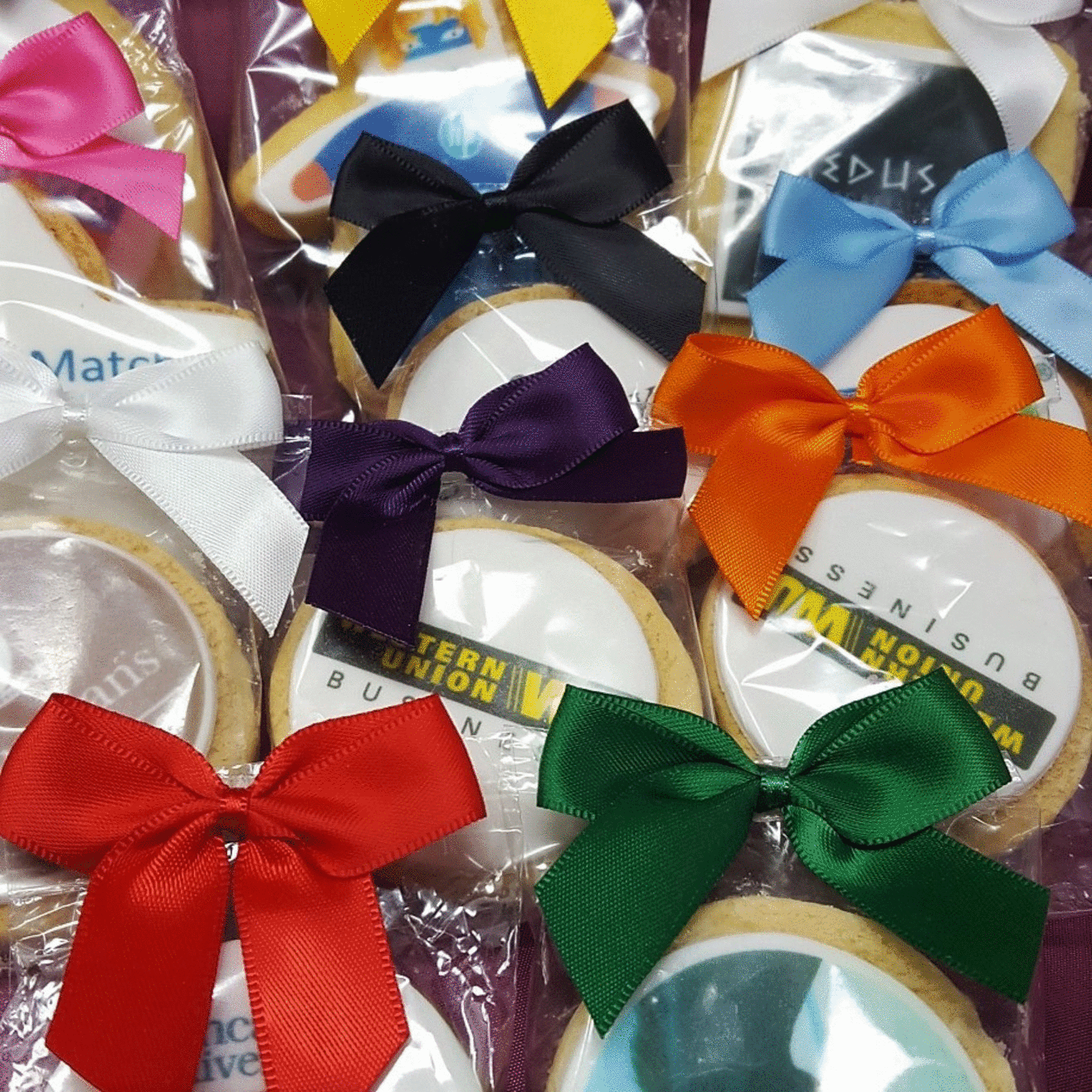 Branded Promotional LOGO BISCUIT with Ribbon Biscuit From Concept Incentives.