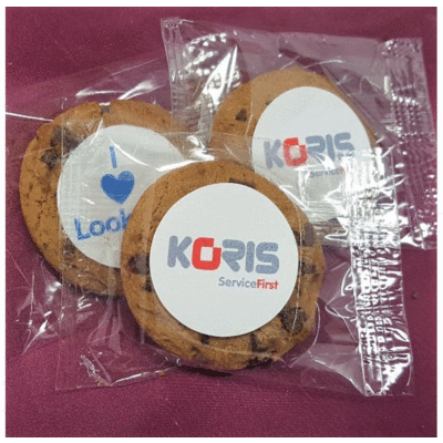 Branded Promotional BISCUIT with Logo Sticker Biscuit From Concept Incentives.