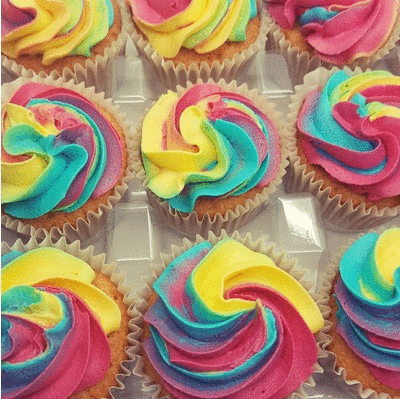 Branded Promotional CUPCAKE with Corporate Colour Frosting Cake From Concept Incentives.