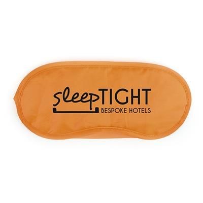 Branded Promotional EYE MASK in Amber Eye Mask From Concept Incentives.