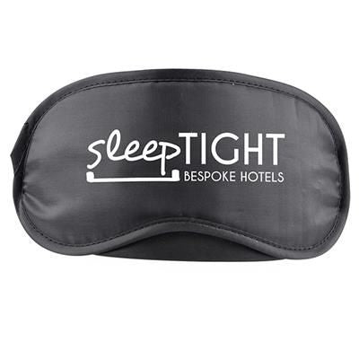 Branded Promotional EYE MASK in Black Eye Mask From Concept Incentives.