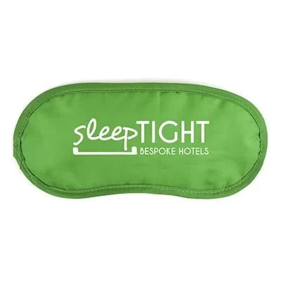 Branded Promotional EYE MASK in Green Sleeping Aids from Concept Incentives