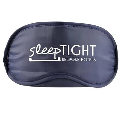Branded Promotional EYE MASK in Navy Blue Sleeping Aids from Concept Incentives