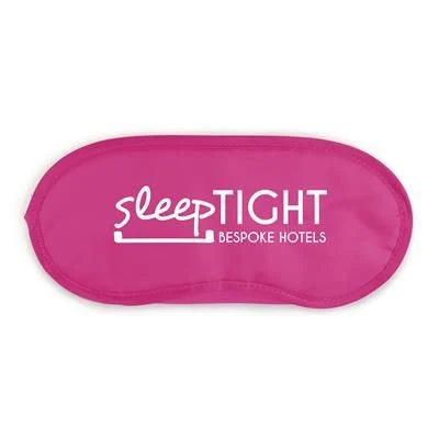 Branded Promotional EYE MASK in Pink Sleeping Aids from Concept Incentives