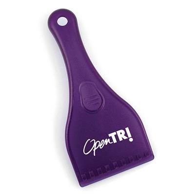 Branded Promotional HUDSON ICE SCRAPER in Purple Ice Scraper From Concept Incentives.