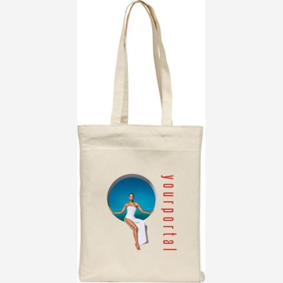 Branded Promotional ASHBURTON 10OZ COTTON CANVAS SHOPPER TOTE BAG in Natural Bag From Concept Incentives.