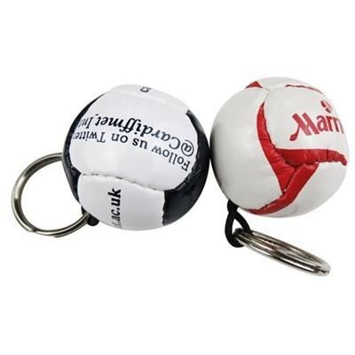 Branded Promotional MINI FOOTBALL KEYRING Keyring From Concept Incentives.