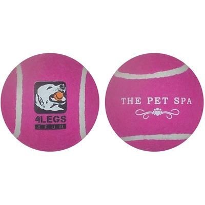Branded Promotional FELT COVERED RUBBER DOG BALL Dog Toy From Concept Incentives.