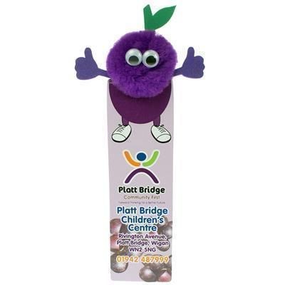 Branded Promotional HEALTHY EATING GRAPE BOOKMARK AD-BUG Advertising Bug From Concept Incentives.